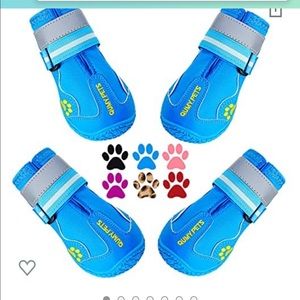 Qumy doggie booties! Blue! Original package.